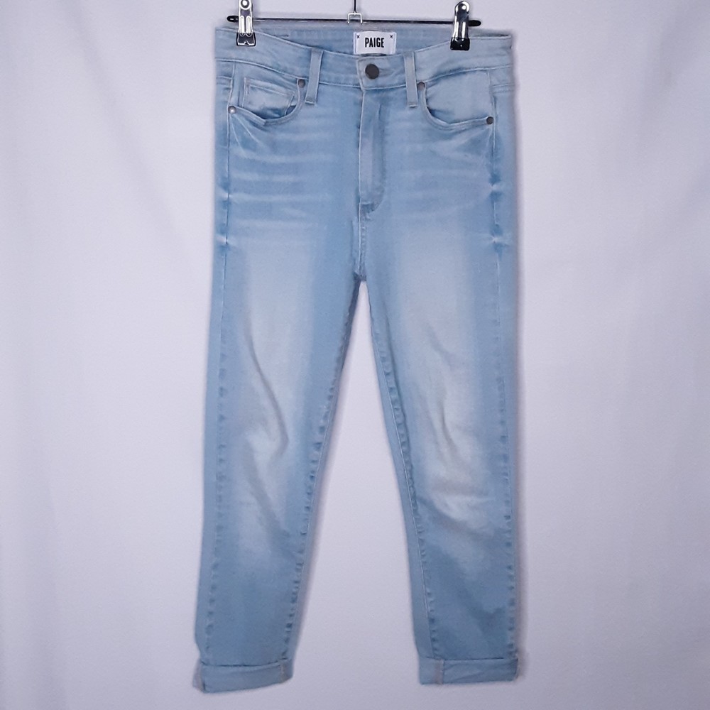 💎Paige Maggot Crop Lite Wash Jeans Size 27